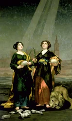St. Justina and St. Rufina, 1817